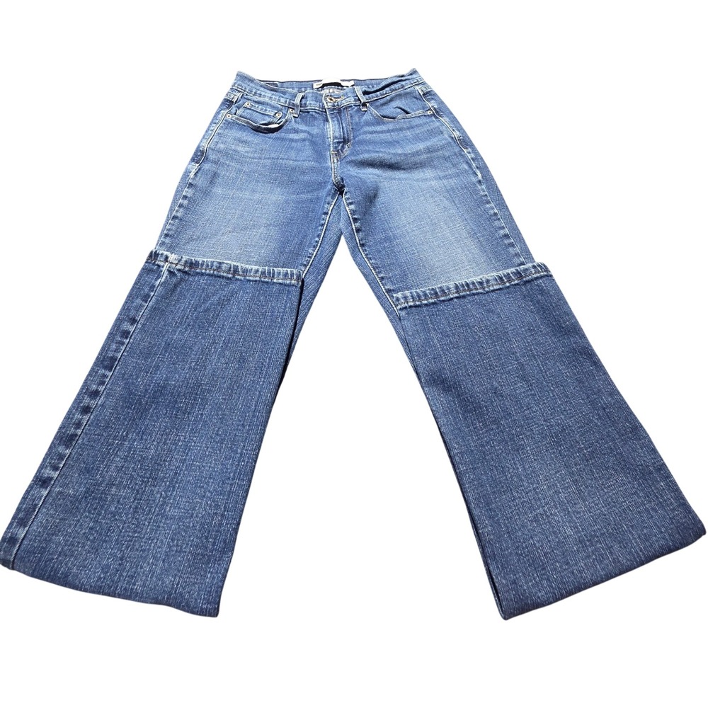 Levis 515 Bootcut Jeans Womens Size 4 Medium Wash Blue Mid Rise Denim Flared Leg